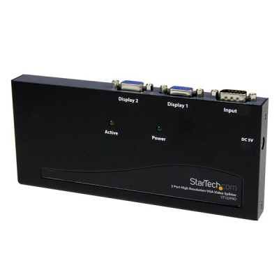 Duplicador divisor de video VGA StarTech.com ST122PRO - Negro, VGA
