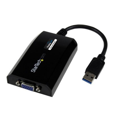 Adaptador VGA StarTech.com - USB, Negro