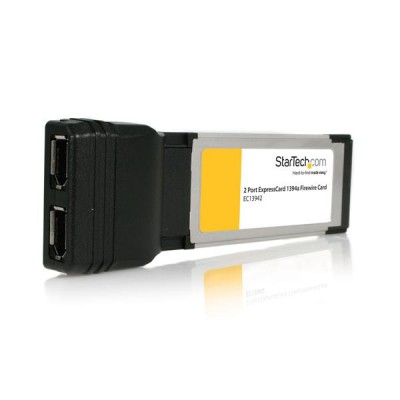 Adaptador Tarjeta FireWire 400 StarTech.com EC13942 - ExpressCard, ExpressCard 34mm, 400 Mbit/s, Alámbrico