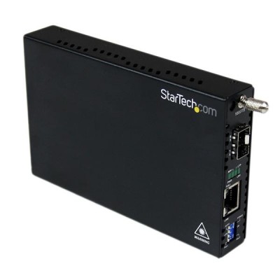 Convertidor de medios StarTech.com ET91000SFP2 - Negro