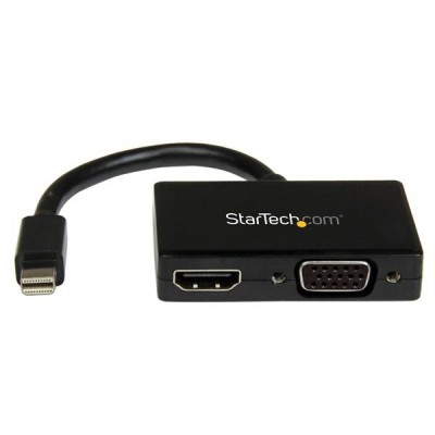 Adaptador Mini DP de Audio/Video HDMI o VGA StarTech.com - Mini DisplayPort, Negro