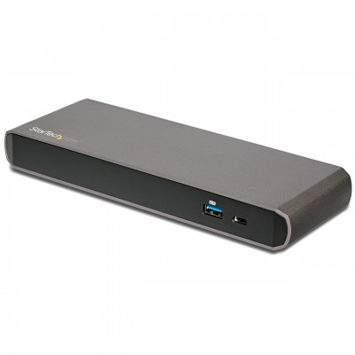 Dock Thunderbolt 3 StarTech.com TB3DK2DPPD - Negro, Gris, Aluminio, De plástico, Universal