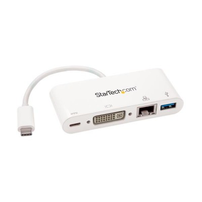 Adaptador Multipuertos USB Tipo C StarTech.com DKT30CDVPD - USB C, Color blanco