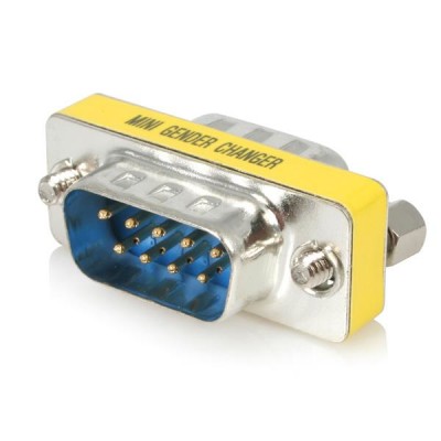Cambiador de Género StarTech.com  GC9SM - Plata, DB-9, DB-9, Macho/Macho