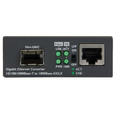Convertidor de Medios Ethernet StarTech.com MCM1110SFP - Negro, RJ-45