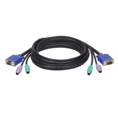Cables 3 en 3 TRIPP-LITE P753-006 - 1, 8 m, HD15 F, 2x MiniDIN-6, HD15 M, 2x MiniDIN-6
