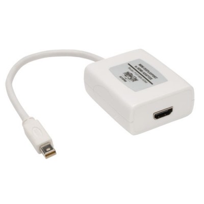 Adaptador de Video TRIPP-LITE P137-06N-HDMI - Color blanco, Mini DisplayPort, Mini DisplayPort, HDMI, Macho/hembra