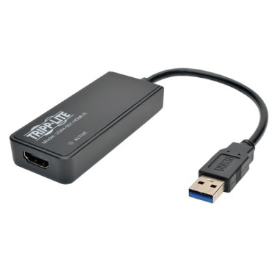 Adaptador de tarjeta gráfica TRIPP-LITE U344-001-HDMI-R - Negro, USB 3.0