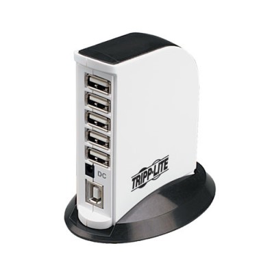 Hub USB TRIPP-LITE - 480 Mbit/s, Negro, Color blanco