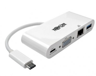 Adaptador Externo de Video 3.1 TRIPP-LITE U444-06N-VGU-C - Color blanco, USB, VGA (D-Sub)