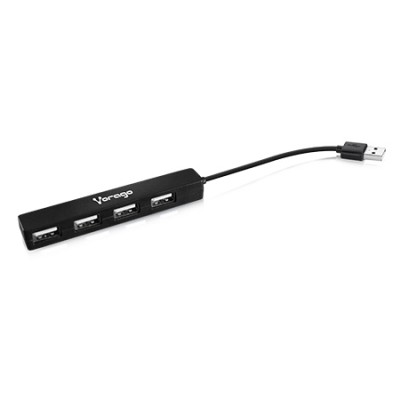 Hub USB VORAGO - 480 Mbit/s, Negro