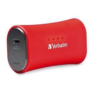 Banco de carga VERBATIM - iones de litio, 2200 mAh, Rojo