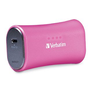 Banco de carga VERBATIM - iones de litio, 2200 mAh, Rosa