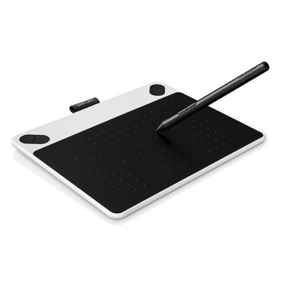 Tableta Gráfica WACOM INTUOS ONLY PEN - Alámbrico/Inalámbrico, USB, 152 x 95 mm, Si, Color blanco