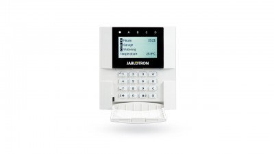 Teclado BUS consta de pantalla LCD - JABLOTRON JA-110E, Blanco