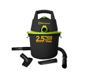 Aspiradora 2.5 Galones KOBLENZ WD-2.5 K - Seco-Mojado, Negro y verde