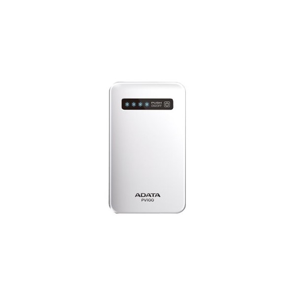 Banco de carga ADATA PV120 - Color blanco, Polímero de litio, 5100 mAh, 1, 2, 1 A