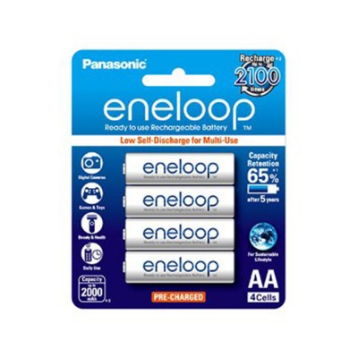 Batería Recargable PANASONIC BK-3MCCE/4BT - Ni-MH, 2000mAh, AA, 4 pieza(s)