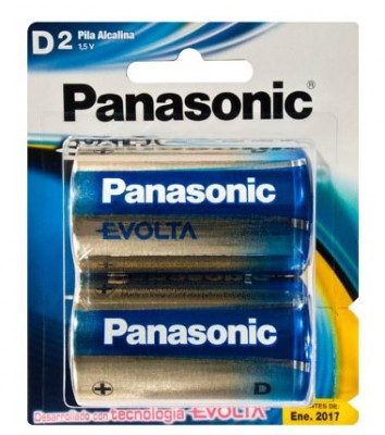 Batería PANASONIC LR20EGL/2B - Alcalino, D, 2 pieza(s)