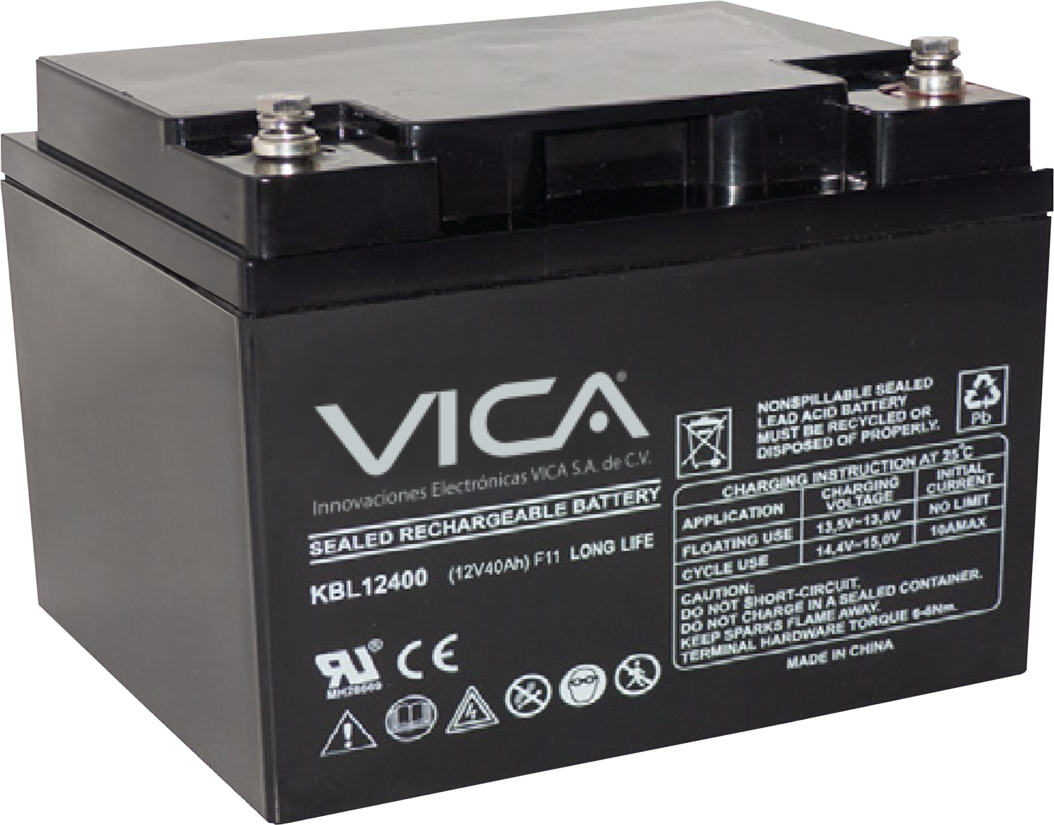 Bateria de reemplazo VICA VIC12-26AH - Batería de Reemplazo