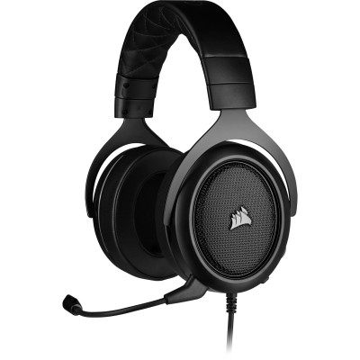 Auriculares CORSAIR CA-9011215-NA - almohadillas de espuma, memoria de audio de neodimio de 50mm