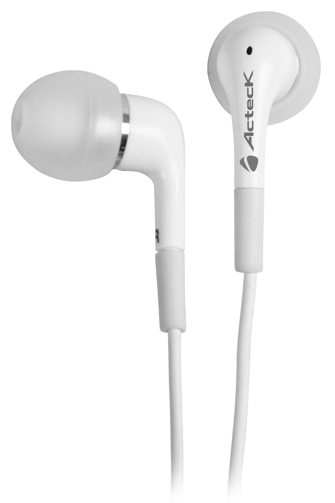 Audífono ACTECK LIVE IT AE-290 - Dentro de oído, Color blanco, Alámbrico