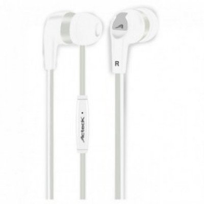 Audífono ACTECK Teck To Go AI-001 - Dentro de oído, Color blanco, Alámbrico, 1, 2 m, 3, 5 mm