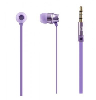 Audífonos In EAR Mobifree METALIC - Morado, Alámbrico, 1.2 m