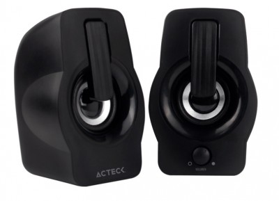 Bocinas 2.0 ACTECK Echo - 2.0, 6 W, Negro