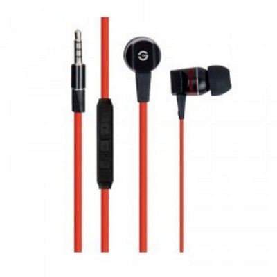 Audífono SMOOTH GETTTECH MI-2140R - Rojo, Alámbrico, 1.2 m