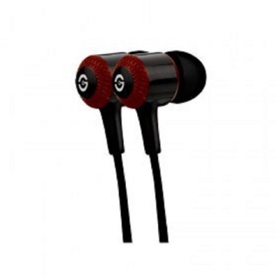 Audífono Tipo Auricular con Micrófono HARD GETTTECH MI-1250R - Rojo, Alámbrico, 10mm, 1.2 m