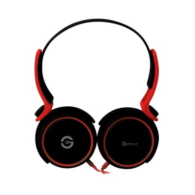 Audífonos Diadema con Micrófono RYTHM GETTTECH GH-2540G - Rojo, Alámbrico, 3.5 mm, 1.2 m