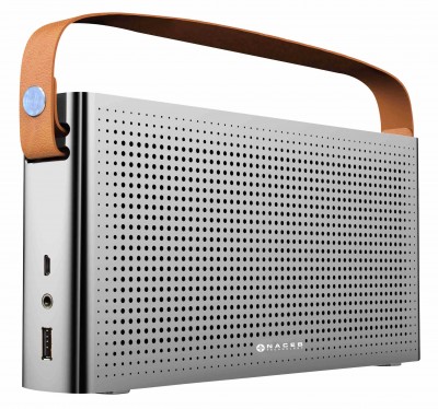 Bocinas Naceb Technology NA-0301 - Negro, Plata, Bluetooth