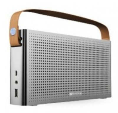 Bocina Naceb Technology NA-0301P - Plata, Bluetooth