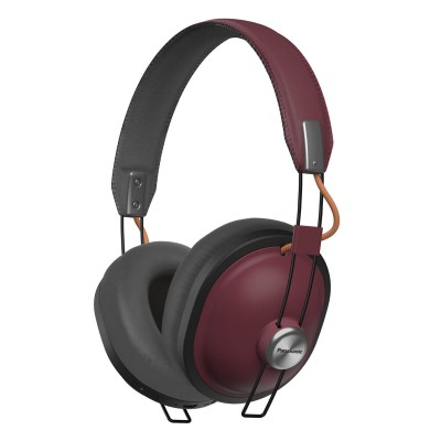 Audífonos Inalámbricos Estilo Retro PANASONIC RP-HTX80BPPR - Rojo, Bluetooth, Inalámbrico, Universal