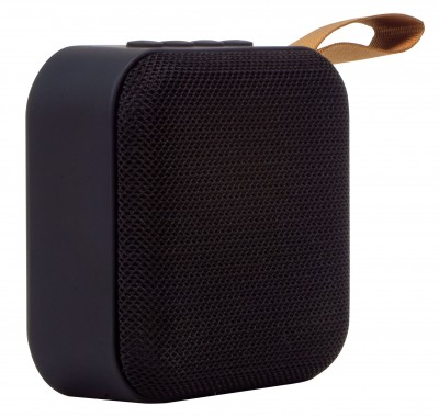 Bocina Bluetooth Portatil Stylos Cuadrada - 2.0, 3 W, Negro