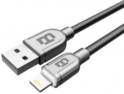 Cable USB Blackpcs CASMTE-3 - USB, Micro USB, 1 m, Plata
