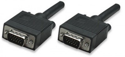 311748 Cable SVGA HD15 macho a HD15 macho - de 3.0m Color Negro, Completamente blindado para reducir la interferencia EMI.