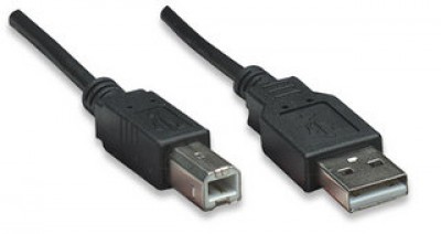 337779 Cable para Impresora  USB B Macho a USB-A Macho V2.0 - 480 Mbps, 5 m, Negro
