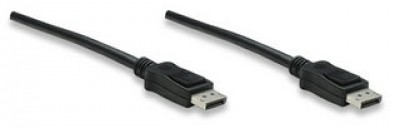 307116 Cable DisplayPort Macho a DisplayPort Macho - Blindado, Negro, 2 m; resolución de hasta 4K@60Hz