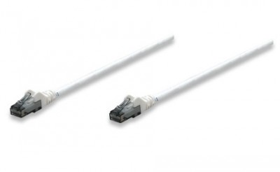Cable de parcheo INTELLINET - RJ-45, RJ-45, Macho/Macho, Color blanco