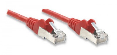 Cable de Red INTELLINET 342179 Cat6 - 3 m, RJ-45, RJ-45, Macho/Macho, Rojo