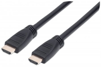 Cable HDMI 2.0 - Alta Velocidad con Ethernet INTRAMUROS 4K@60Hz MANHATTAN 353960, 8 m, Macho, Negro