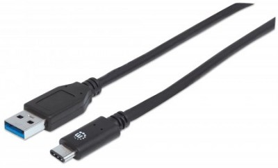 353373 Cable para Dispositivos USB-C de SúperVelocidad - USB 3.2 Gen 2, A macho/ C macho, 10 Gbps, 1 m, Negro