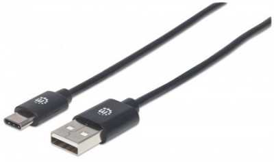 Cable USB C MANHATTAN 354912 - USB A, USB C, 0, 5 m, Negro