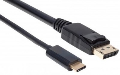 152464 Cable USB-C a DisplayPort - Conecta fácilmente un dispositivo USB-C modo DP Alt a una pantalla DP, 2m Color Negro.