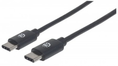 Cable USB C MANHATTAN 354868 - USB C, USB C, 0, 5 m, Negro