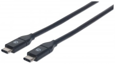 Cable USB C MANHATTAN 354899 - USB C, 0, 5 m, Negro