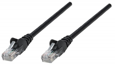 Cable de Red Cat6a S/FTP INTELLINET 741521 - 0.9 m, RJ-45, RJ-45, Macho/Macho, Negro