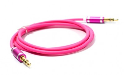 Cable de Audio Naceb Technology NA-488ROSR - 1 m, Rosa